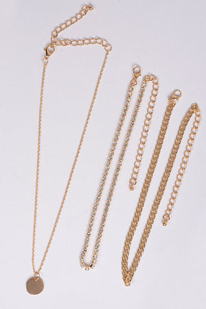 Three Layers Necklace Set